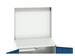 lessenaarkast achterwand 2000x1050x550mm 2 legbord/1lade RAL5010
