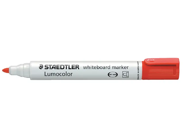 Viltstift Staedtler 351 whiteboard rond rood 1-2mm
