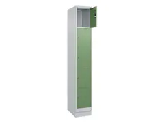 lockerkast,HxBxD 1950x300x500mm,1x5vakken,vak B 300mm,cil.-slot,sokkel