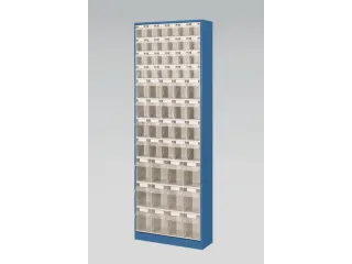 Transparante Magazijnbakken 56Bakken Abs-Kunststof Corpus Ral5007 - 2