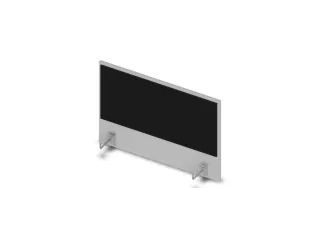opzetpaneel bureau aanbouw zijkant MP-lichtgrijs BN8033-zwart 800mm - 1