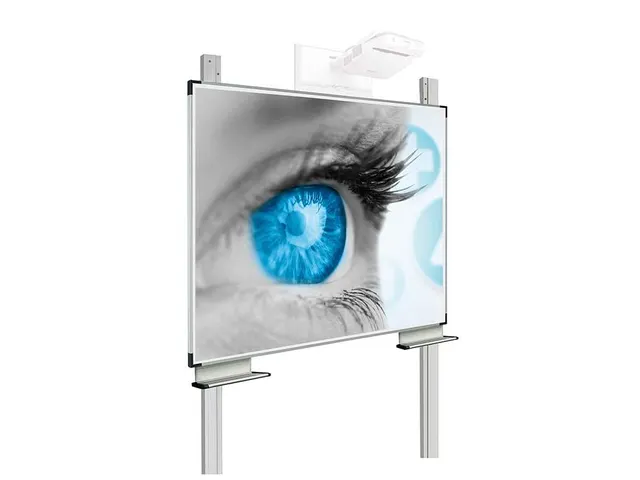 Projectiebord 120x192cm kolom mat wit Extraflat 16:10