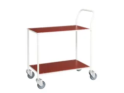 Tafelwagen,Draagverm. 150Kg,2Etage(S),Etage(S) Melaminecoating,Rood