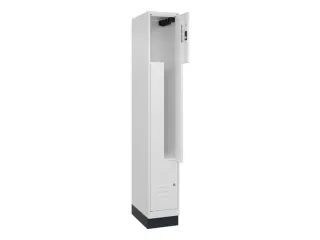 Z-garderobekast,HxBxD 1950x300x500mm,vak B 150/300mm,cil.-slot,sokkel - 2