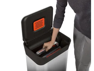 Pedaalemmer Intelligent Waste Titan mat RVS Zwart 30 liter - 5