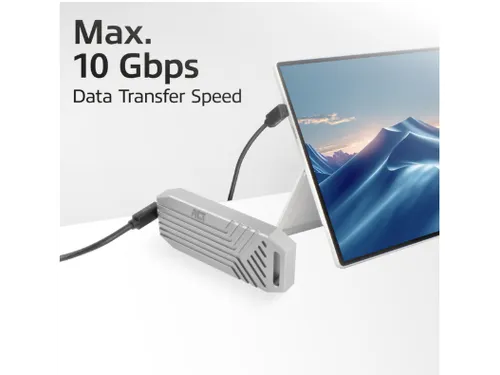 Kabel ACT USB-C hoek boven/beneden 10Gbps 2m