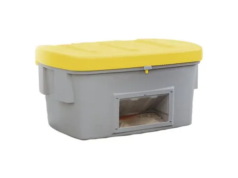 strooigoedbak,100l,HxBxD 460x975x705mm,PE,grijs,deksel geel