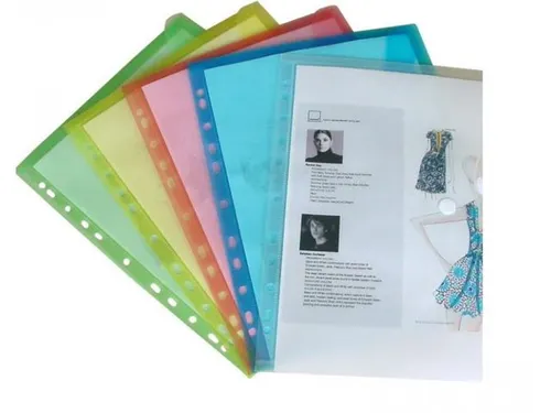 Enveloptas Velcro Sluiting A4 Geperforeerd 11-gaats Blauw 10 Stuks