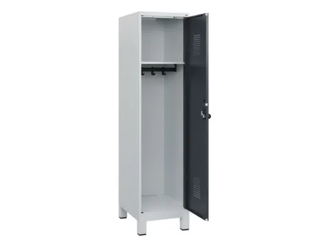 schoollocker,HxBxD 1630x400x500mm,1vak,vak B 400mm,draaigrendel,voeten