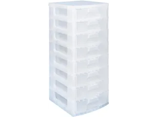 Really Useful Boxes Ladenblok 8 x 9,5 liter transparant - 1