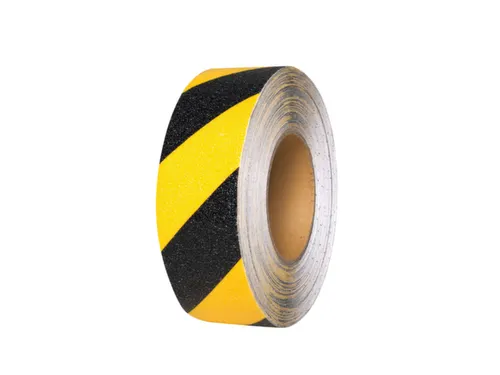 antisliplaag,geel/zwart,band LxB 18,3mx50mm,met antislip-eigenschappen