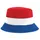 Feesthoed rood wit blauw en oranje one size omkeerbaar