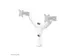 Neomounts NEXT One SL DS65S-950WH2 Support à fixer pour écran double