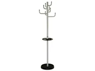 staande kapstok,HxØ 1800x450mm,8jashaken,parapluhouder/druppelvanger - 1