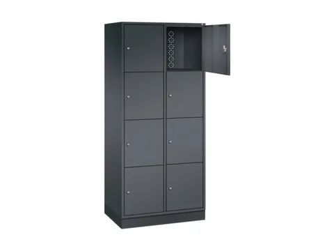 grootvolume-lockersysteem,HxBxD 1950x820x500mm,2x4vakken,cil.-slot