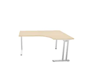 bureau in vrije vorm,HxBxD 740x1600x1200mm,vrije vorm,NE-esdoorn - 1