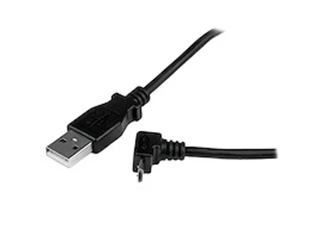 2m micro USB-kabel A-naar-micro-B met opwaartse hoek