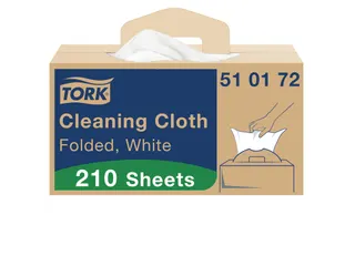 Reinigingsdoek Tork W7 Premium dispenser 1-laags 210 vel wit 510172 - 4