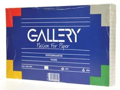 Witte Systeemkaarten 12,5 x 20 cm Lijn