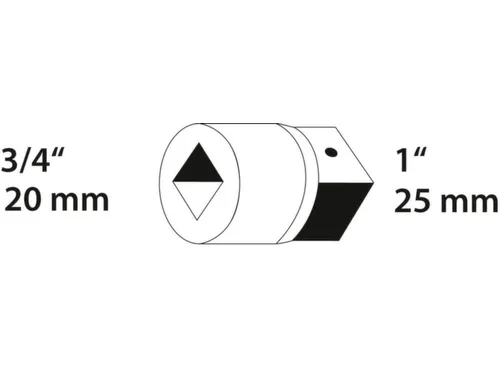 GEDORE 3221 Vergroter 3/4 inch tot 1 inch