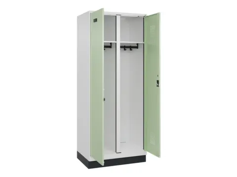 locker voor scheiding van kleding,HxBxD 1950x800x500mm,2vak