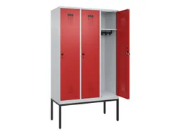 locker,HxBxD 2120x1200x500mm,3vak,vak B 400mm,draaigrendel
