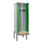 locker met bank,voor scheiding van kleding,HxBxD 2120x600x815mm,2vak