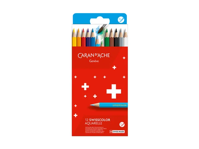Kleurpotloden Caran D'ache aquarel doos à 12 stuks