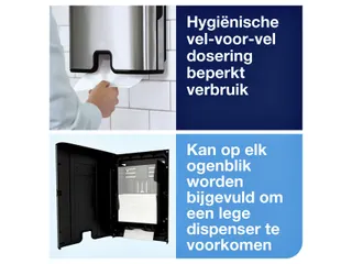 Tork 460004 H2 Xpress Handdoek dispenser Multifold RVS - 3