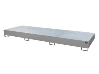 opvangbak,v. 3xIBC,opvangvol. 1000l,HxBxD 340x3850x1300mm,m. rooster - 2