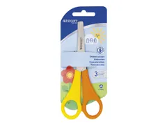 Schaar Westcott Kids 13cm ronde punt linkshandig geel/oranje