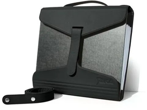 Mappendrager, Zwart Leder