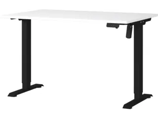 Elektrisch ihv bureau,HxBxD 710-1190x1200x800mm,blad wit,T-voet zwart - 1