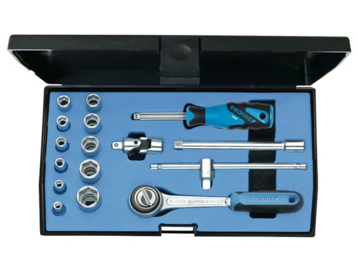 20 EMU-3 Dopsleutelset 1/4 inch 16-delig zeskant 4-13mm