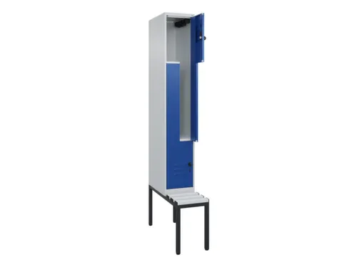 Z-garderobekast,HxBxD 2120x300x815mm,2vak,vak B 300mm,draaigrendel