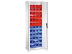 Stellingkast Staalplaat 1980x700x300mm 11 Legborden 48 Magazijnbakken