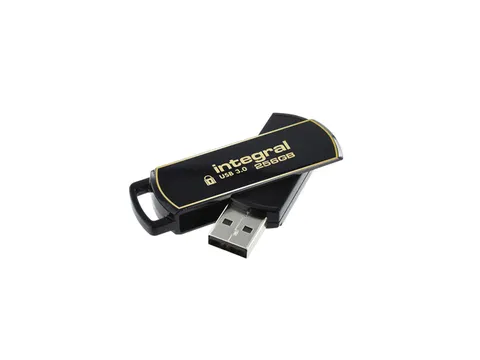USB stick 3.0 Integral Secure 360 USB-A 256GB zwart