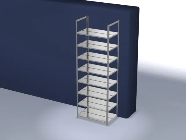 dossierstelling,grondveld,HxBxD 2900x1000x600mm,vaklast 90kg