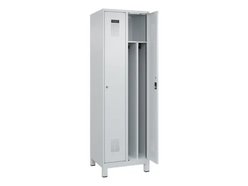 locker voor scheiding van kleding,HxBxD 1950x600x500mm,2vak