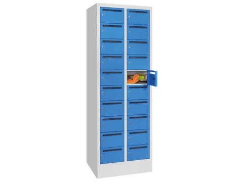 Postsorteerkast 1850x630x500mm 2x10 Vakken Ral7035 Front Ral5012