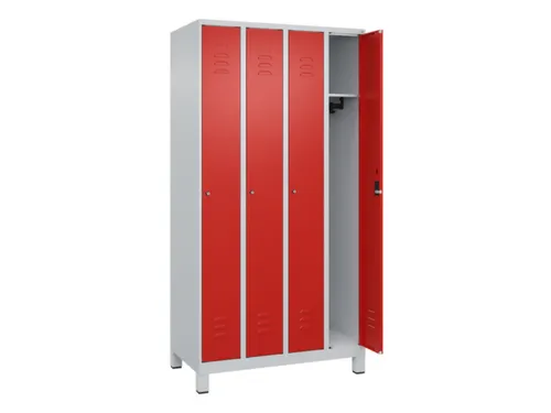 locker,HxBxD 1950x1000x500mm,4vak,vak B 250mm,cil.-slot,voeten