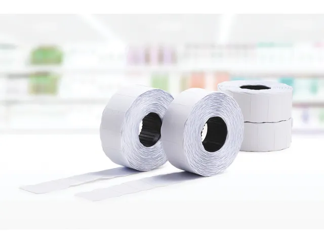 Étiquettes pour étiqueteuse Avery permanent 26x16mm blanc 10 rouleau