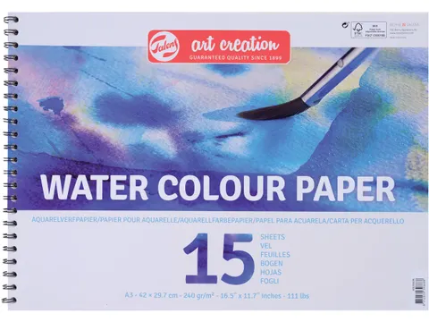 aquarelpapier 240 g A3 blok van 15 vel
