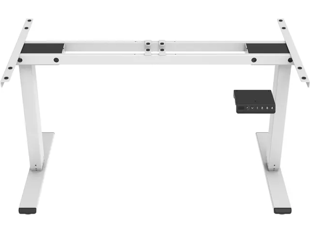 Elektrisch Verstelbaar Zit-Sta Bureau Frame Economy Wit 180Cm