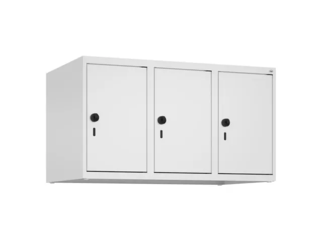 opzetkast,v. locker,3vak.,vak B 300mm,HxBxD 500x900x500mm,vleugeldeur