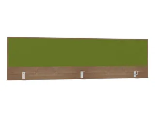 opzetpaneel,v. bureau,aanbouw achter,B 2000mm,NT-cherry,BN7048-groen - 1