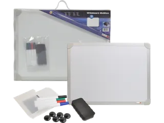 Whiteboard Desq 45x60cm in kunststof draagtas - 1