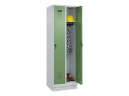 locker,HxBxD 1950x600x500mm,2vak,vak B 300mm,draaigrendel,sokkel