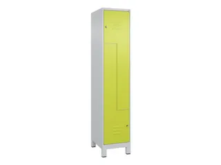 Z-garderobekast,HxBxD 1950x400x500mm,vak B 200/400mm,cil.-slot,voeten - 1