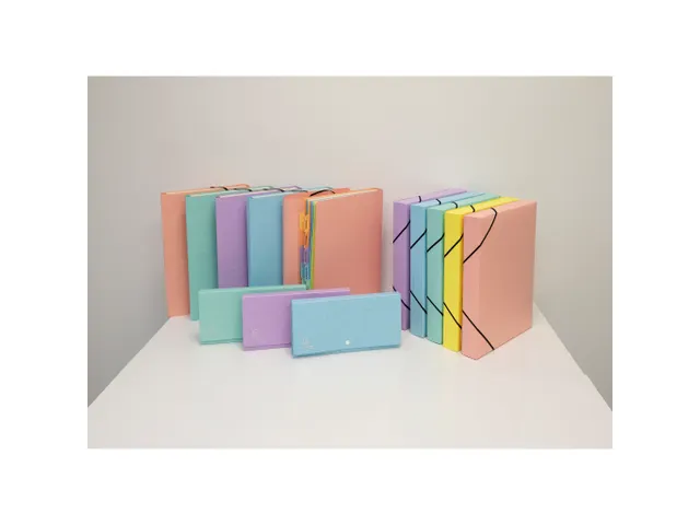 Pochette trieur carte multicolore 12 compartiments Aquarel - 34x24,5cm